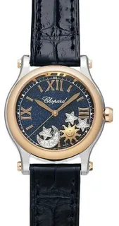 Chopard Happy Sport 278573-6027 30mm Yellow gold and Stainless steel Blue