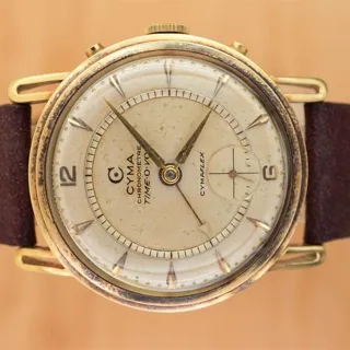 Cyma 1283 34mm Yellow gold Champagne