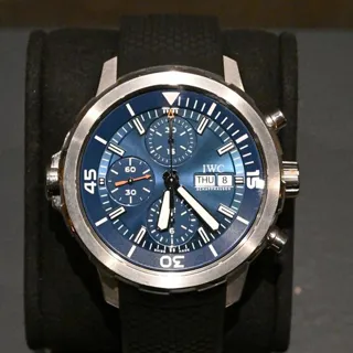 IWC Aquatimer Chronograph IW3768-06 44mm Stainless steel Blue