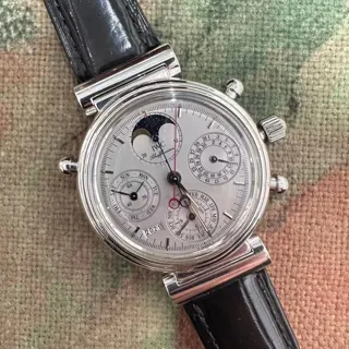 IWC Da Vinci Perpetual Calendar 3751-003 39mm Platinum Silver