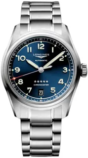 Longines Spirit L3.410.4.93.6 37mm Stainless steel Blue