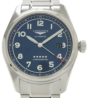 Longines Spirit L3.811.4.93.6 42mm Stainless steel Blue