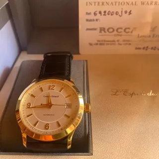 Louis Erard 69200OJ01 37mm Yellow gold Champagne