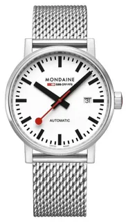 Mondaine Evo MSE.40610.SM 40mm Stainless steel White