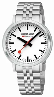 Mondaine Stop2go MST.4101B.SJ.2 41mm Stainless steel White