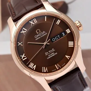 Omega De Ville 431.53.41.22.13.001 41mm Red gold Brown