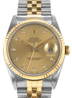 Rolex Datejust 36 16233 Stainless steel Yellow