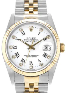 Rolex Datejust 36 16233 WDJ Stainless steel White