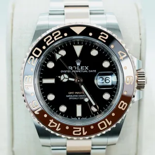 Rolex GMT-Master II, “Root Beer" 126711 stainless steel$Everose gold Black