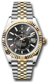 Rolex Sky-Dweller 336933 42mm Yellow gold and Stainless steel Black