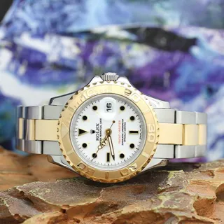 Rolex Yacht-Master 69623 29mm Yellow gold and Stainless steel White