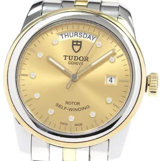 Tudor Glamour Date-Day 56003 39mm Yellow gold Golden