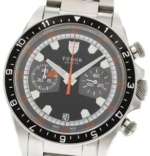 Tudor Heritage Chrono 70330N 42mm Stainless steel Black