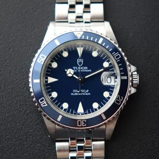 Tudor Submariner 75090 36mm Stainless steel Blue