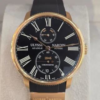 Ulysse Nardin Marine 1182-310-3/42 42mm Rose gold Black