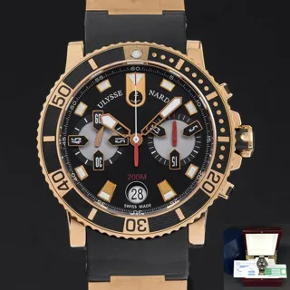 Ulysse Nardin Maxi Marine Diver 8006-102 42.5mm Rose gold Black