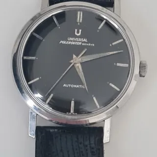 Universal Genève Polerouter 20875-5 33mm Stainless steel Black