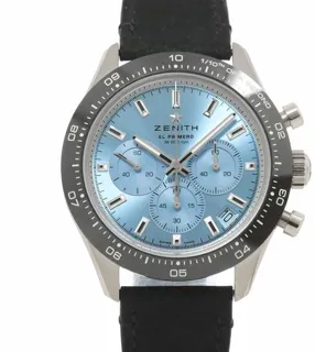 Zenith Chronomaster Sport 65.3104.3600/52.C920 41mm Ceramic and Stainless steel Blue