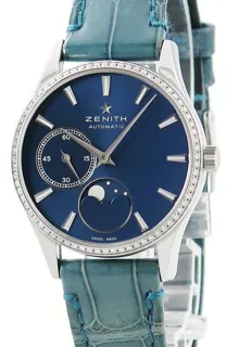 Zenith Elite Ultra Thin 16.2310.692/51.C705 33mm Stainless steel Blue