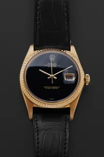 Rolex Datejust 16018 18k yellow gold Black