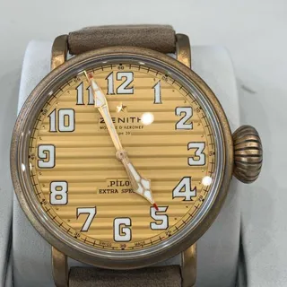 Zenith Pilot 29.2438.679/88.C753 45mm Bronze and Titanium Champagne