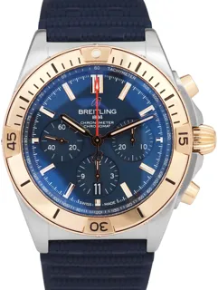 Breitling Chronomat B01 UB0134 Stainless steel and 18k rose gold Blue