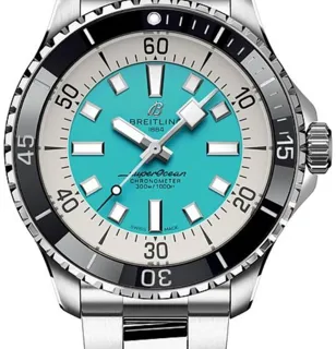 Breitling Superocean A17376211L2A1 44mm Stainless steel Turquoise