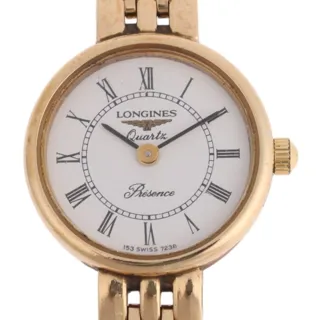 Longines Présence Yellow gold White