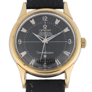 Omega Constellation 2852.13SC 35mm Stainless steel and Gold-plated Black