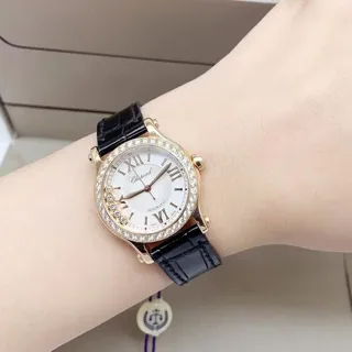 Chopard Happy Sport 274893-5012 30mm Rose gold White