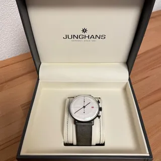 Junghans max bill Chronoscope 027/4902.02 40mm Stainless steel White