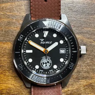 Squale 42mm Stainless steel Black