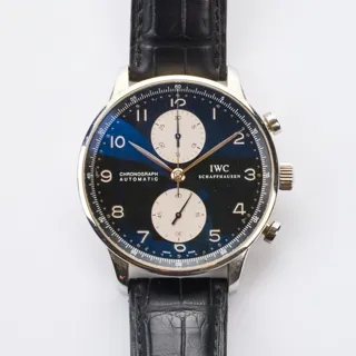 IWC Portugieser IW371404 Stainless steel Black