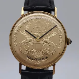 Waltham Watch Company 45mm Yellow gold Golden