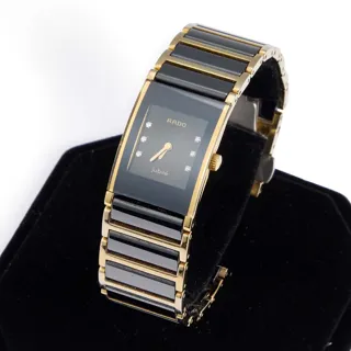 Rado Diastar 153.0789.3 20mm Ceramic and Gilt Black