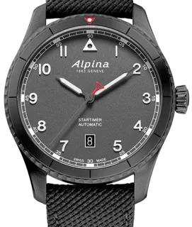 Alpina Startimer AL-525G4TS26 41mm Stainless steel and Black PVD Gray