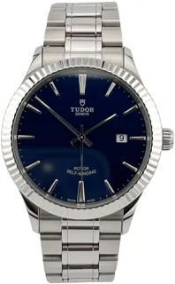 Tudor Style 12710 41mm Stainless steel Blue