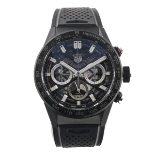 TAG Heuer Carrera CBG2016.FT6143 43mm Carbon fiber and Stainless steel Skeletonized