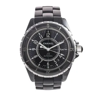 Chanel J12 H0685 Ceramic and Stainless steel Black