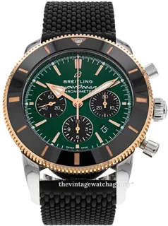 Breitling Superocean Heritage UB01622A1L1S1 44mm Stainless steel and Red gold Green