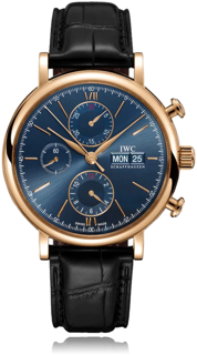 IWC Portofino IW391035 42mm Yellow gold Blue