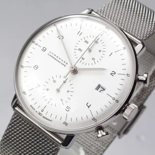 Junghans max bill Chronoscope 027/4003.48 40mm Stainless steel Silver