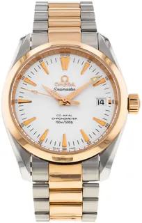 Omega Aqua Terra 23043000 Rose gold and Stainless steel White