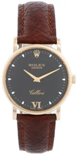 Rolex Cellini 5115 32mm Yellow gold Black