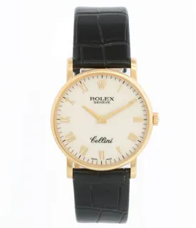 Rolex Cellini 5115 Yellow gold White