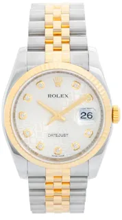 Rolex Datejust 116233 36mm Stainless steel and 18k yellow gold Silver