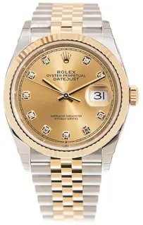 Rolex Datejust 126233-0017 Yellow gold and Oystersteel Golden