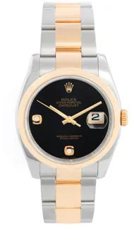 Rolex Datejust 36 116203 Stainless steel and 18k yellow gold Black