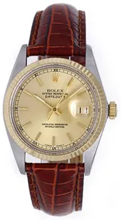 Rolex Datejust 36 16013 Stainless steel and 18k yellow gold Champagne