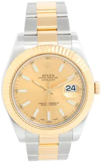 Rolex Datejust II 116333 Stainless steel and 18k yellow gold Champagne